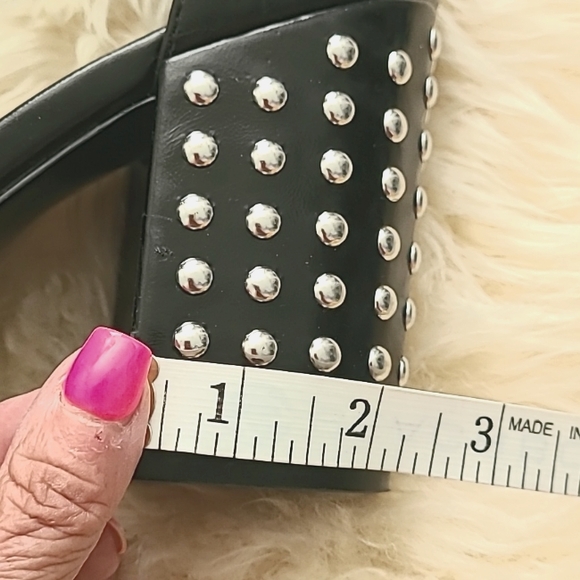 Steve Madden Fara S Black Studded Heels - Picture 16 of 16